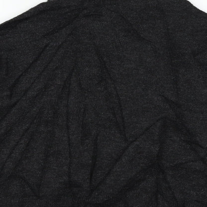 Brand and care label for H&M women’s black jumper, size UK 6