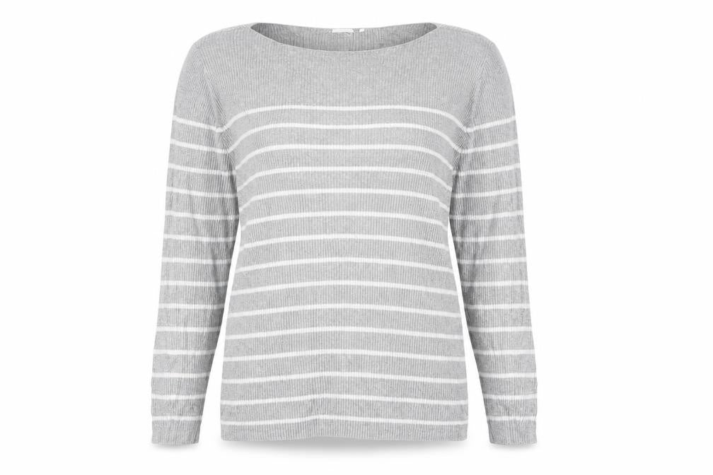 Gap Womens Grey Striped  Pullover Jumper Size 16