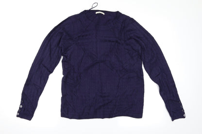 Additional front view of Tu women’s blue jumper, size UK 10