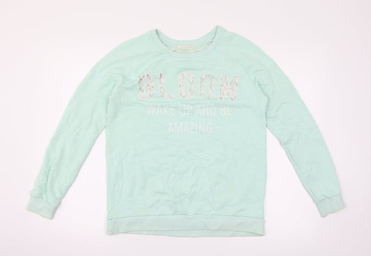 Bershka Womens Green   Pullover Jumper Size XS