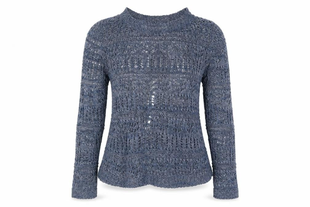 Marks & Spencer Womens Blue   Wrap Jumper Size 10