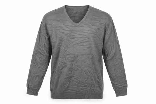 Front view of Marks & Spencer men’s grey jumper, size 2XL