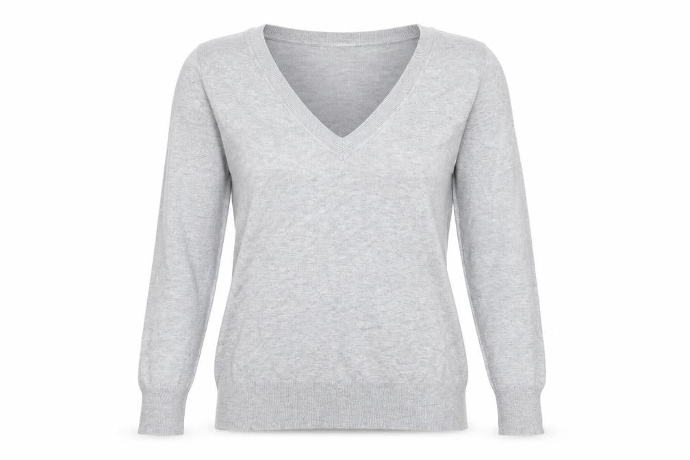 New Look Womens Grey  Knit Pullover Jumper Size 10
