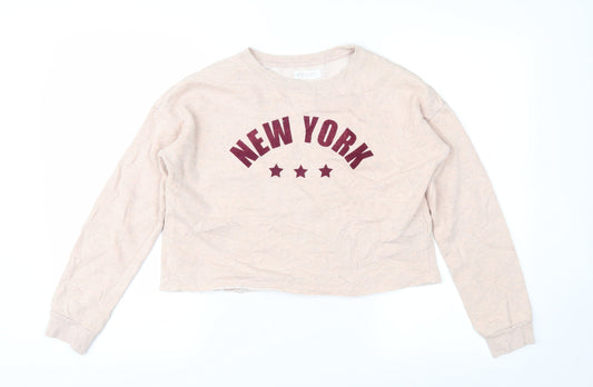 H&M Girls Pink   Pullover Sweatshirt Size 15 Years