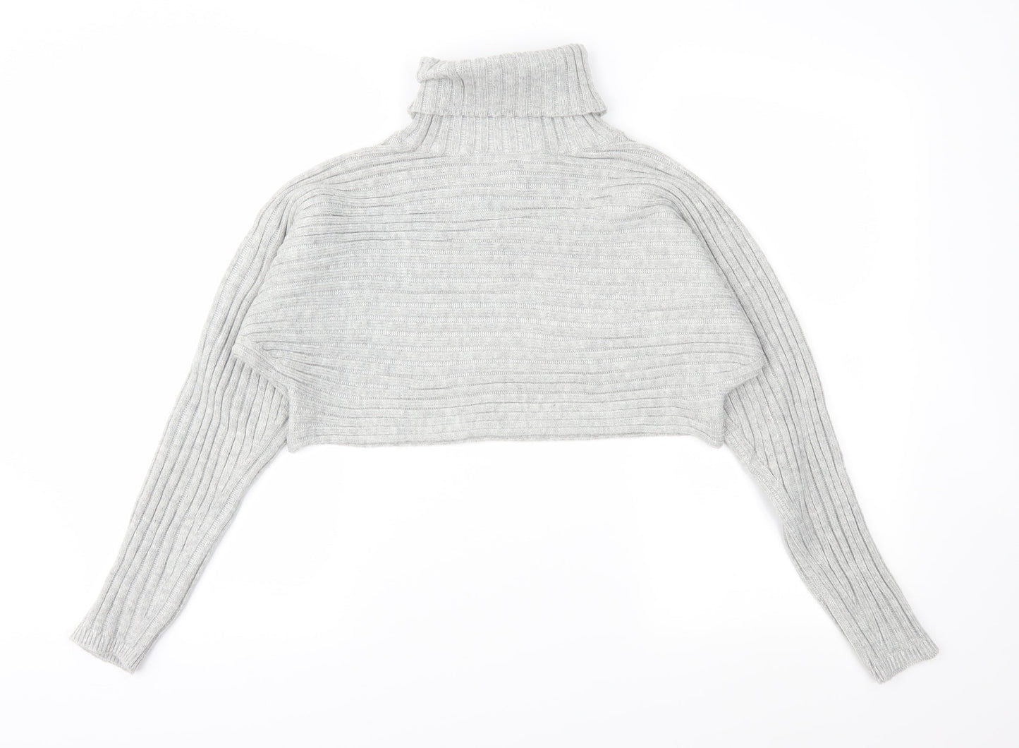 New Look Womens Grey  Knit Pullover Jumper Size S