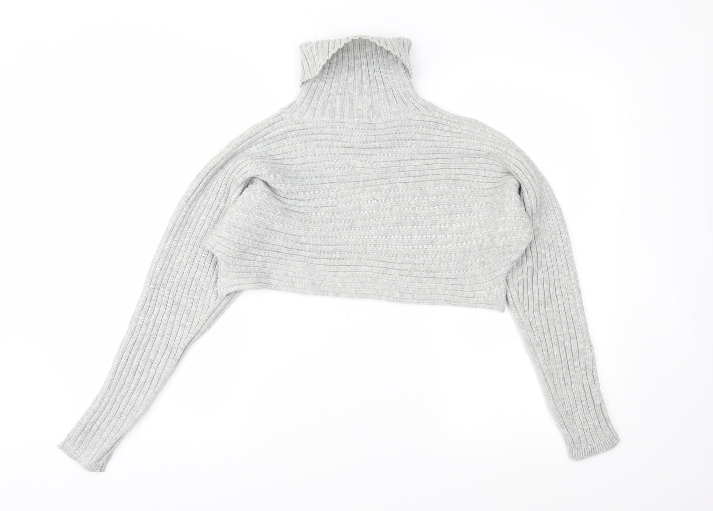 New Look Womens Grey  Knit Pullover Jumper Size S