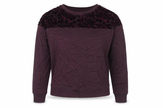 NEXT Womens Purple Floral  Pullover Sweatshirt Size 12