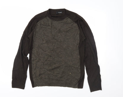 Additional front view of The Kids Division women’s brown knit jumper, size S