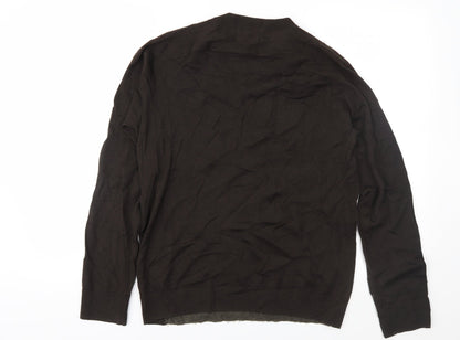 Back view of The Kids Division women’s brown knit jumper, size S