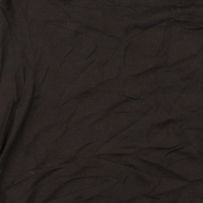 Brand and care label for The Kids Division women’s brown knit jumper, size S