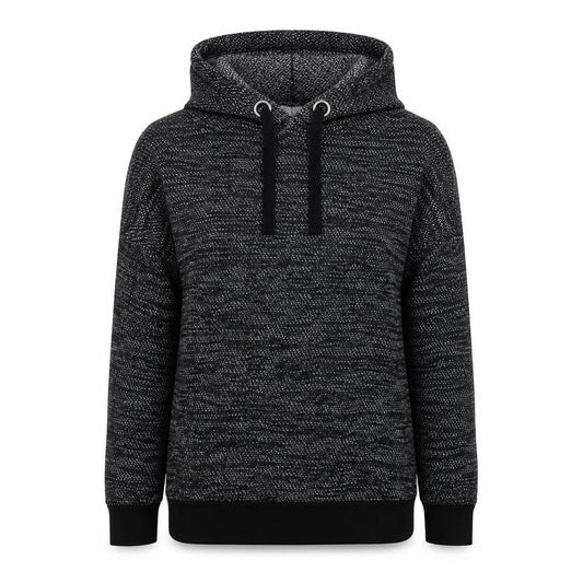 Front view of Primark women’s grey pullover hoodie, size UK 8