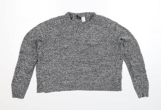 Divided Womens Grey  Knit Pullover Jumper Size M