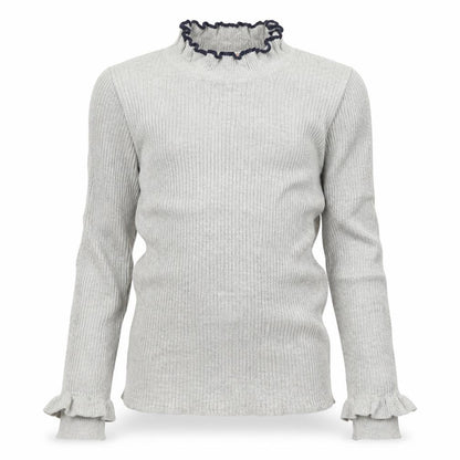 Front view of Crew Cuts girls’ grey knit jumper, size 5-6, years
