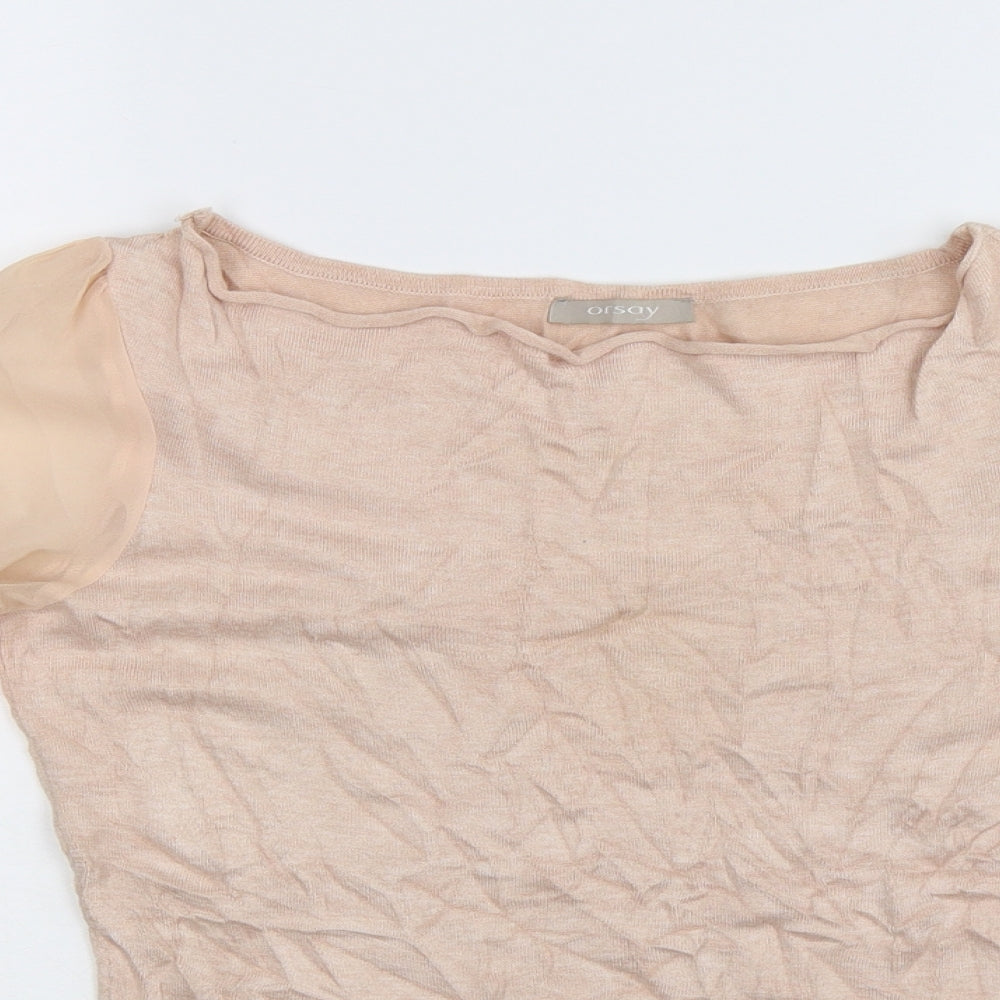 ORSAY Womens Beige  Knit Pullover Jumper Size S