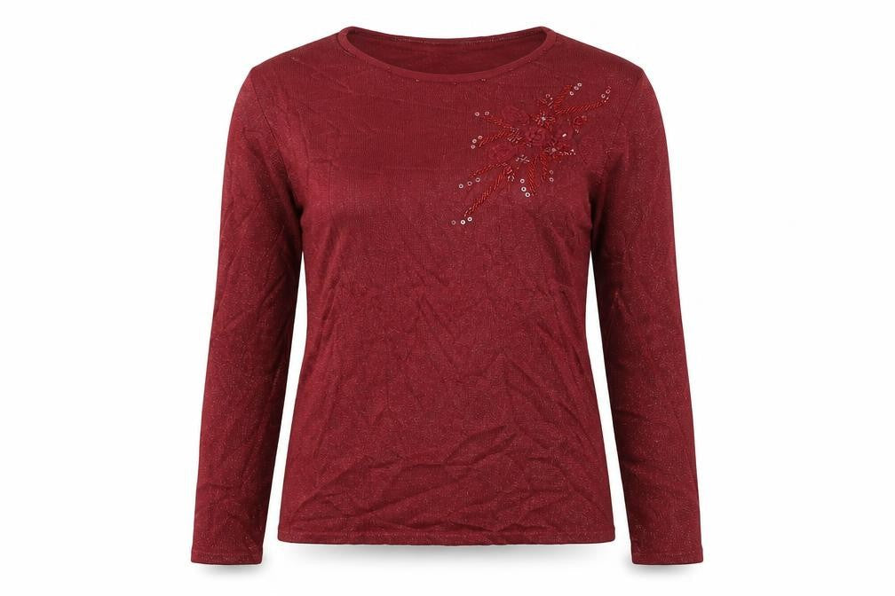 Preworn Womens Red  Knit Pullover Jumper Size M
