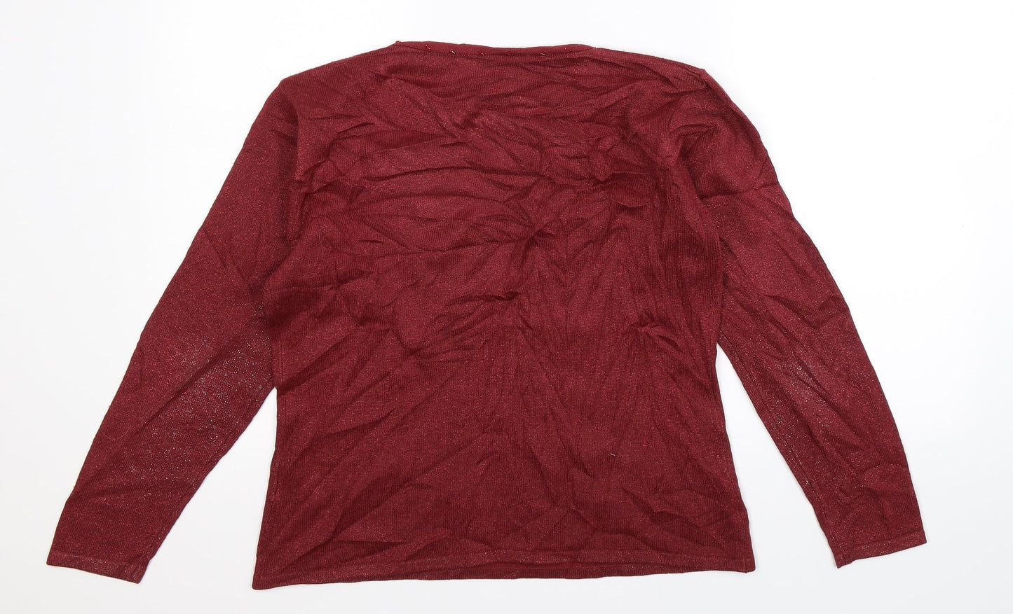 Preworn Womens Red  Knit Pullover Jumper Size M