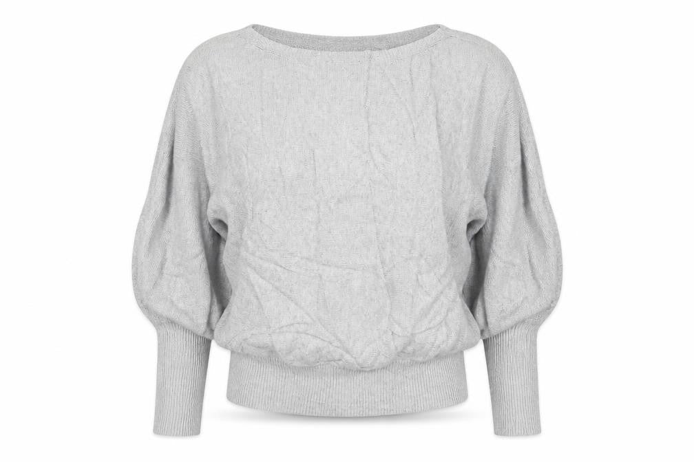 RESERVED Womens Grey  Knit Pullover Jumper Size S  - Oversized