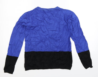 Back view of Forever 21 women’s blue knit jumper, size S