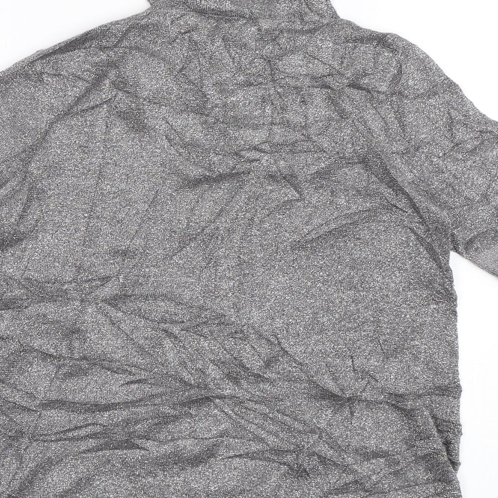 Aphorism Womens Silver  Knit Pullover Jumper Size 14