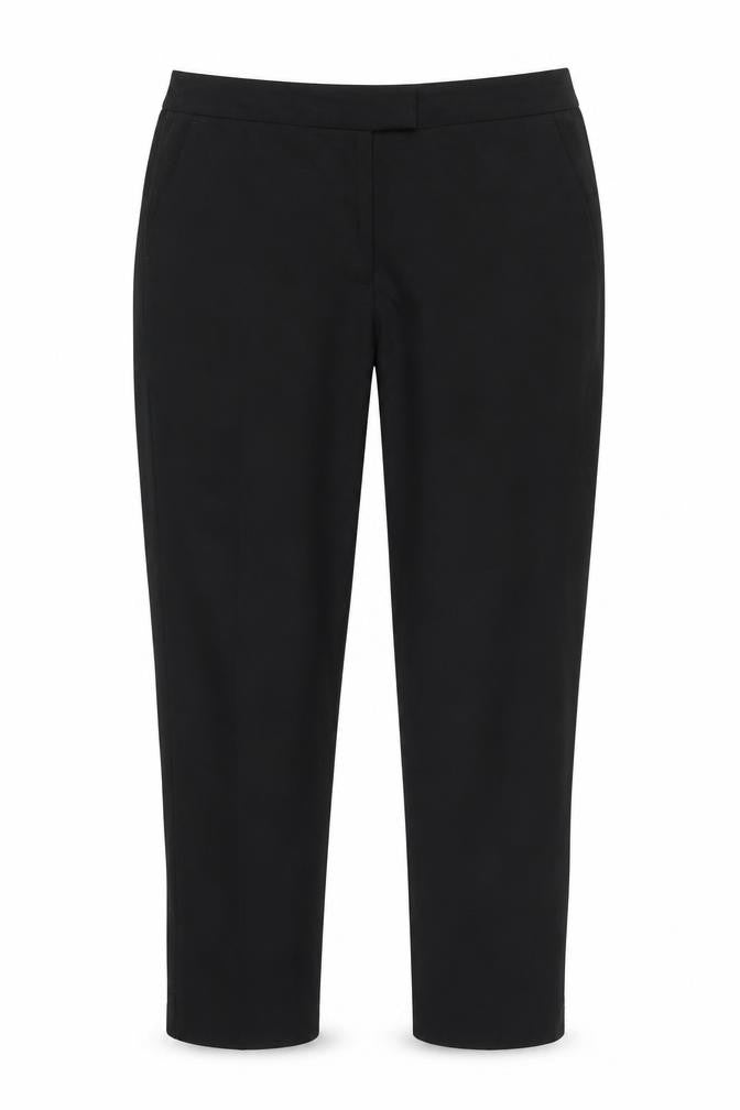 F&F Womens Black  Rayon Dress Pants Trousers Size 12 L26 in