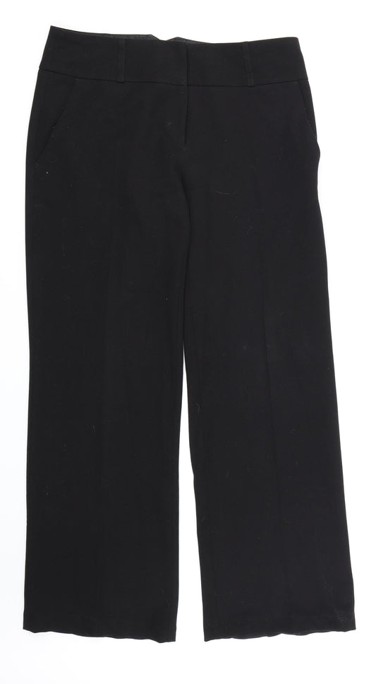 Atmosphere Womens Black  Rayon Dress Pants Trousers Size 10 L30 in
