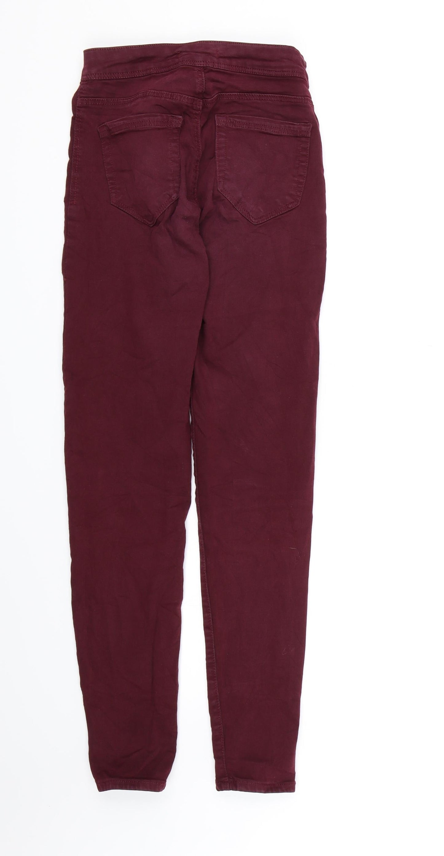 Bershka Womens Purple  Denim Skinny Jeans Size 4 L28 in