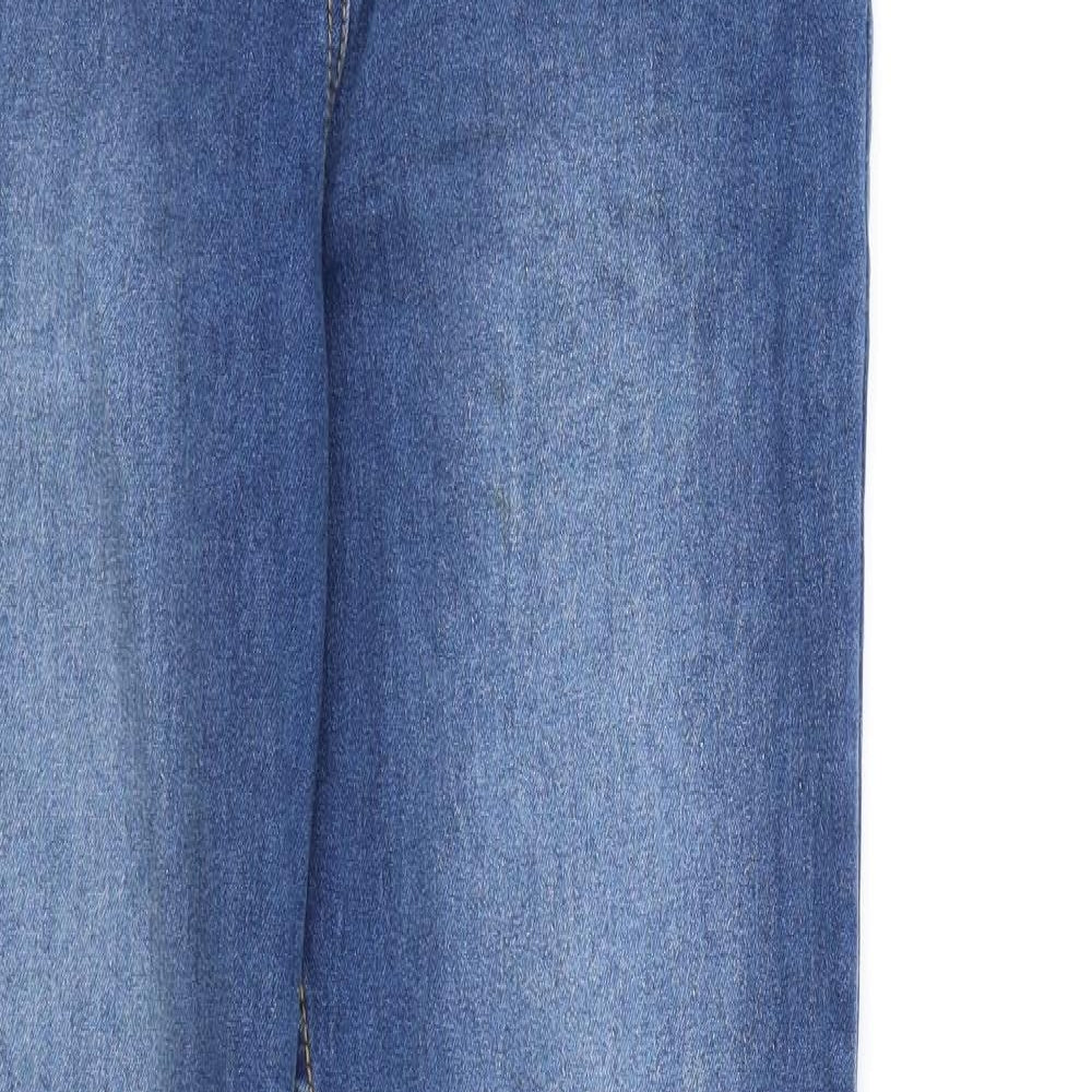 Papaya Womens Blue  Denim Straight Jeans Size 8 L30 in