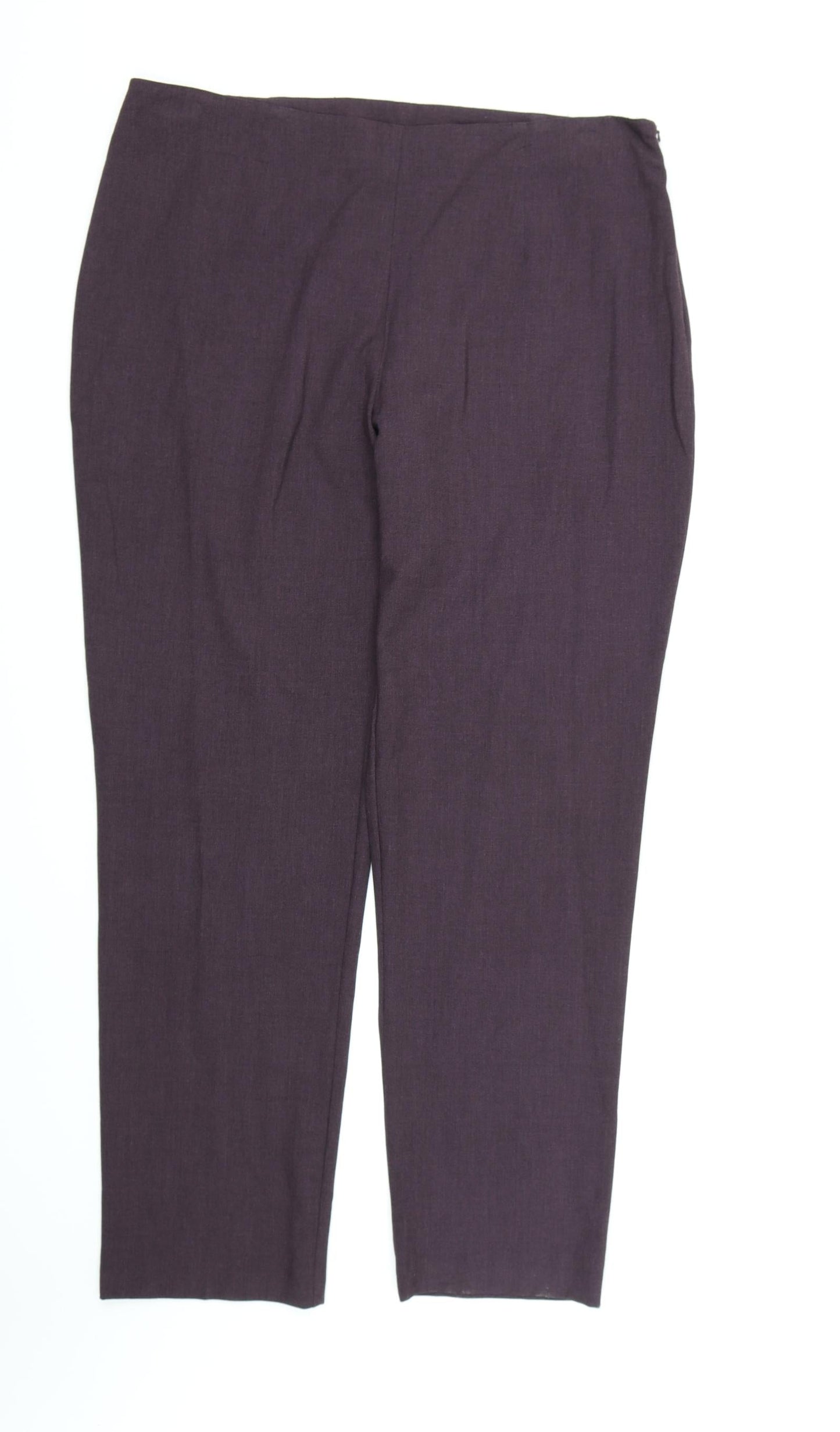 BHS Womens Purple  Rayon Dress Pants Trousers Size 18 L30 in