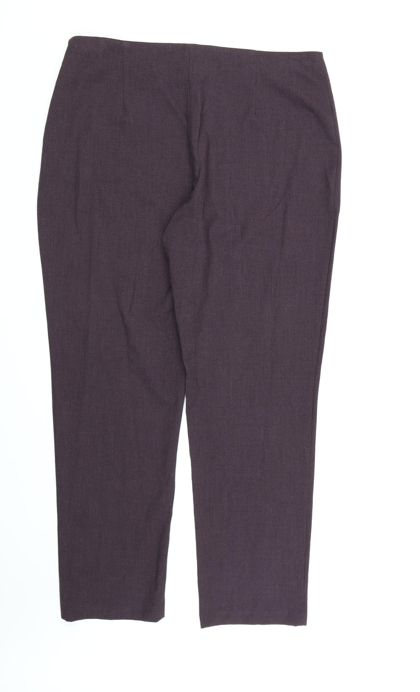 BHS Womens Purple  Rayon Dress Pants Trousers Size 18 L30 in