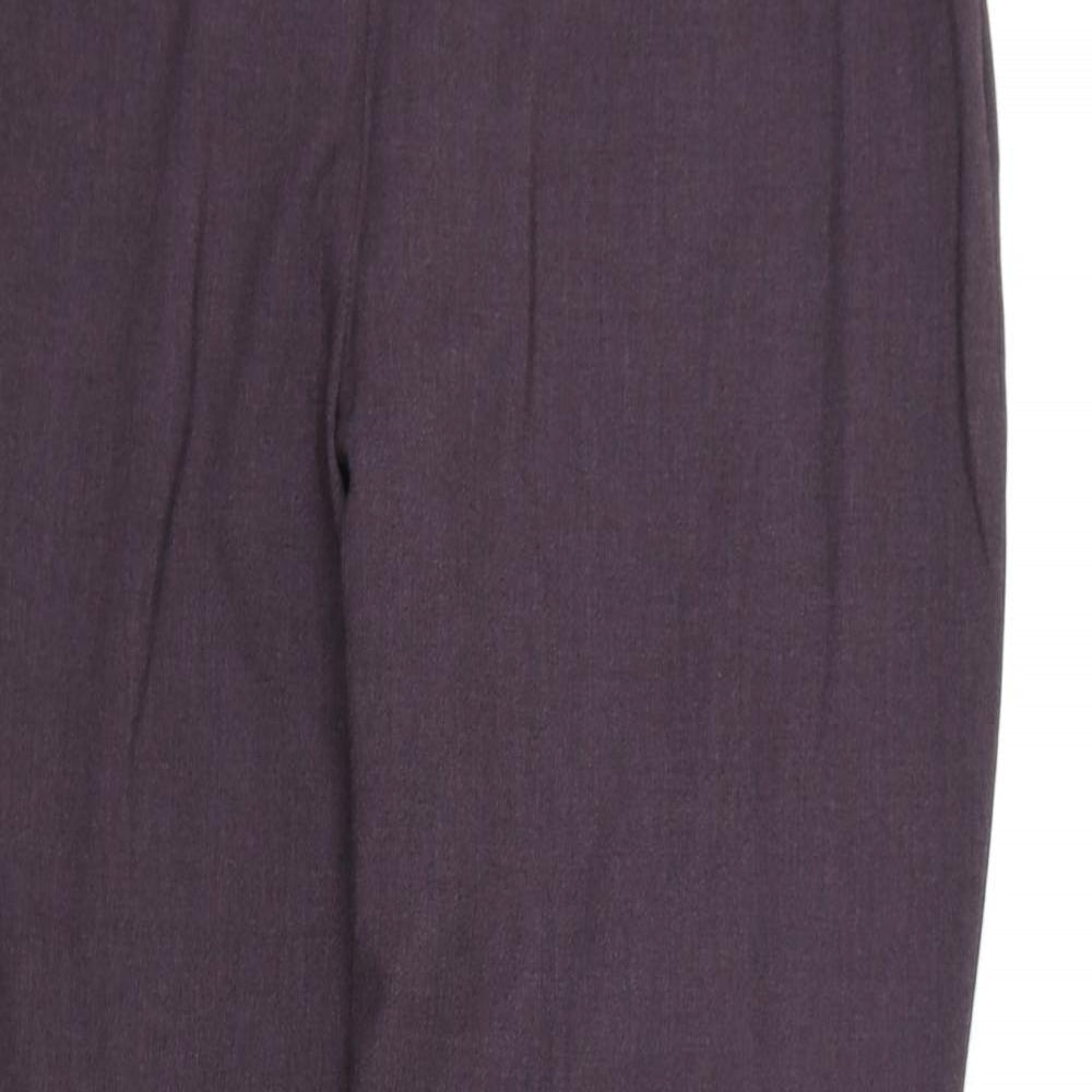 BHS Womens Purple  Rayon Dress Pants Trousers Size 18 L30 in
