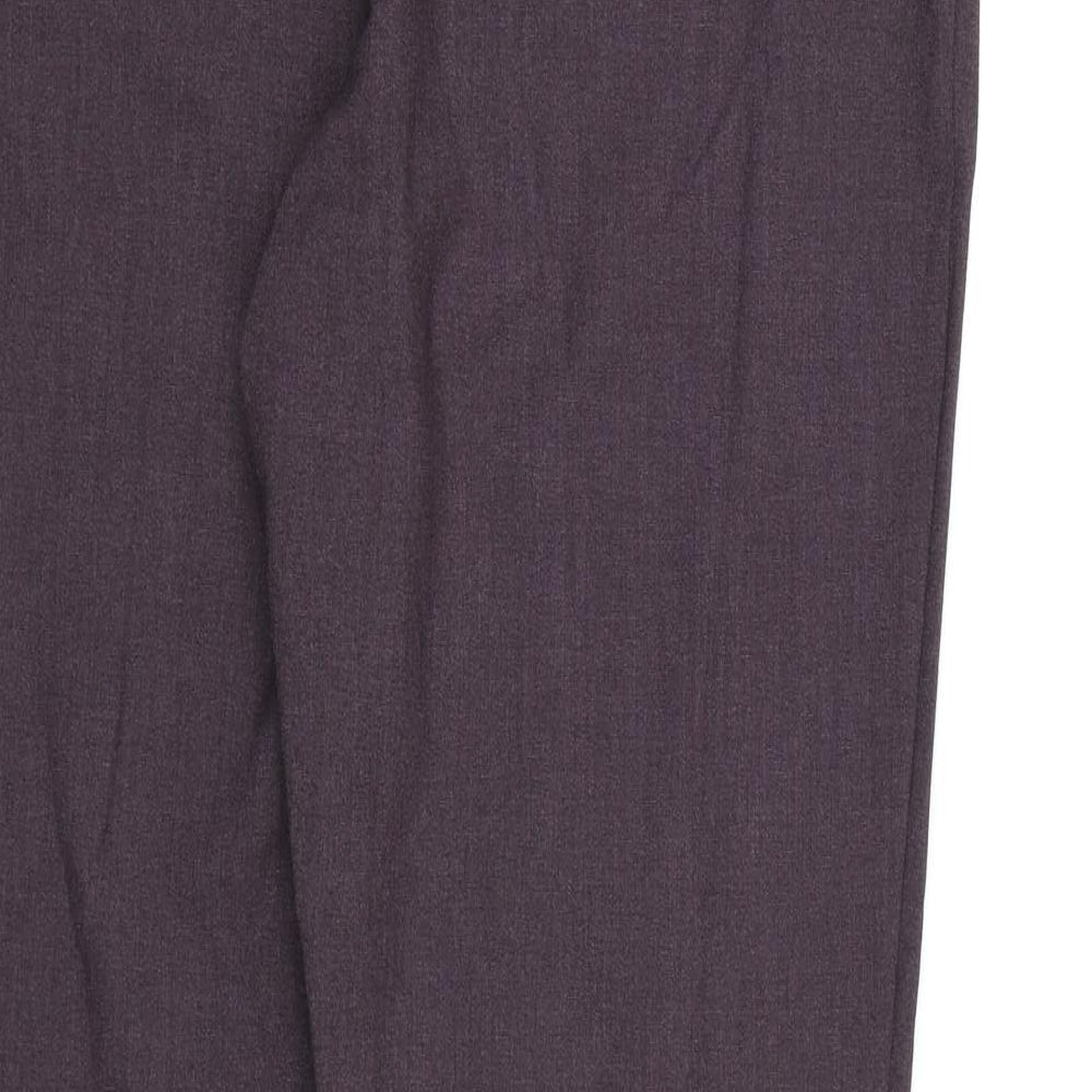 BHS Womens Purple  Rayon Dress Pants Trousers Size 18 L30 in