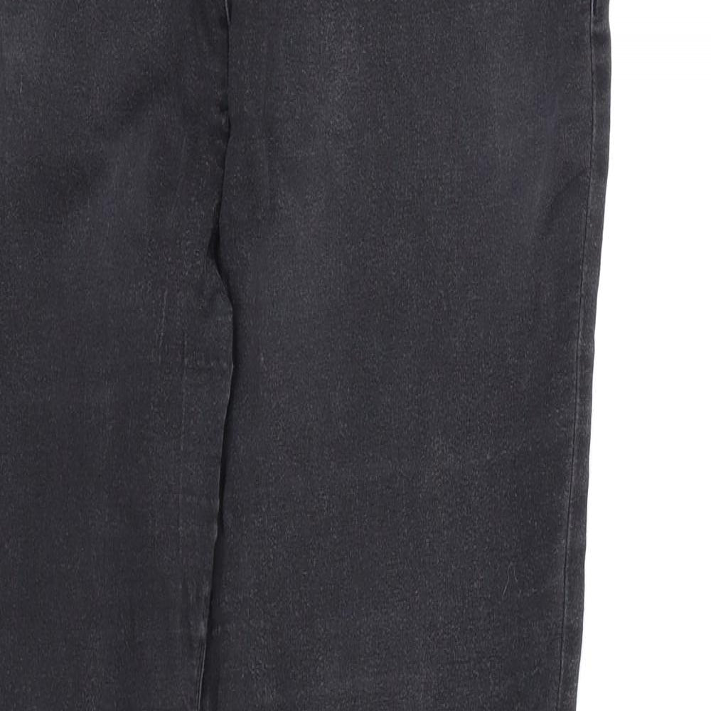 Papaya Womens Black  Denim Skinny Jeans Size 14 L27 in