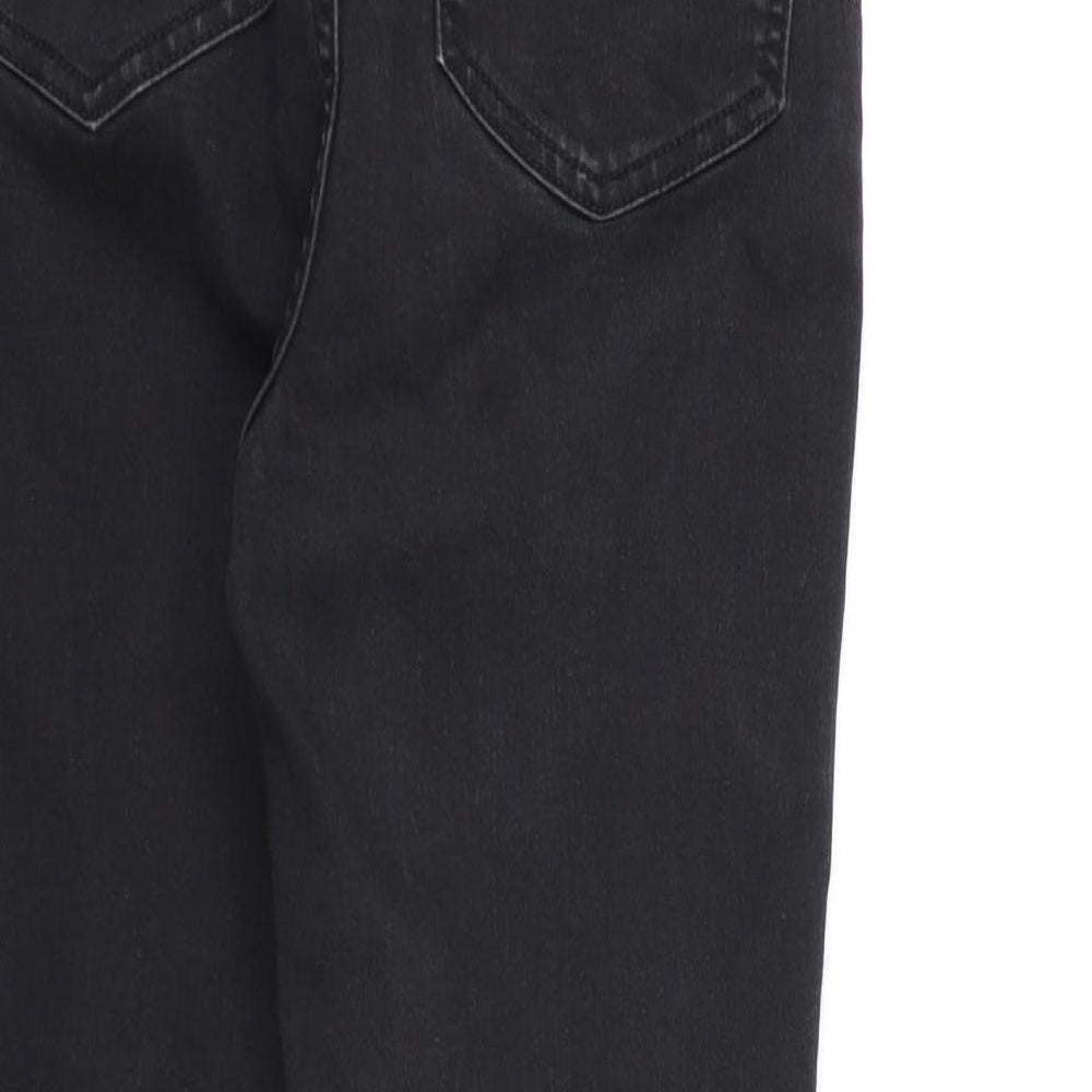 Nutmeg Womens Black  Denim Skinny Jeans Size 10 L24 in