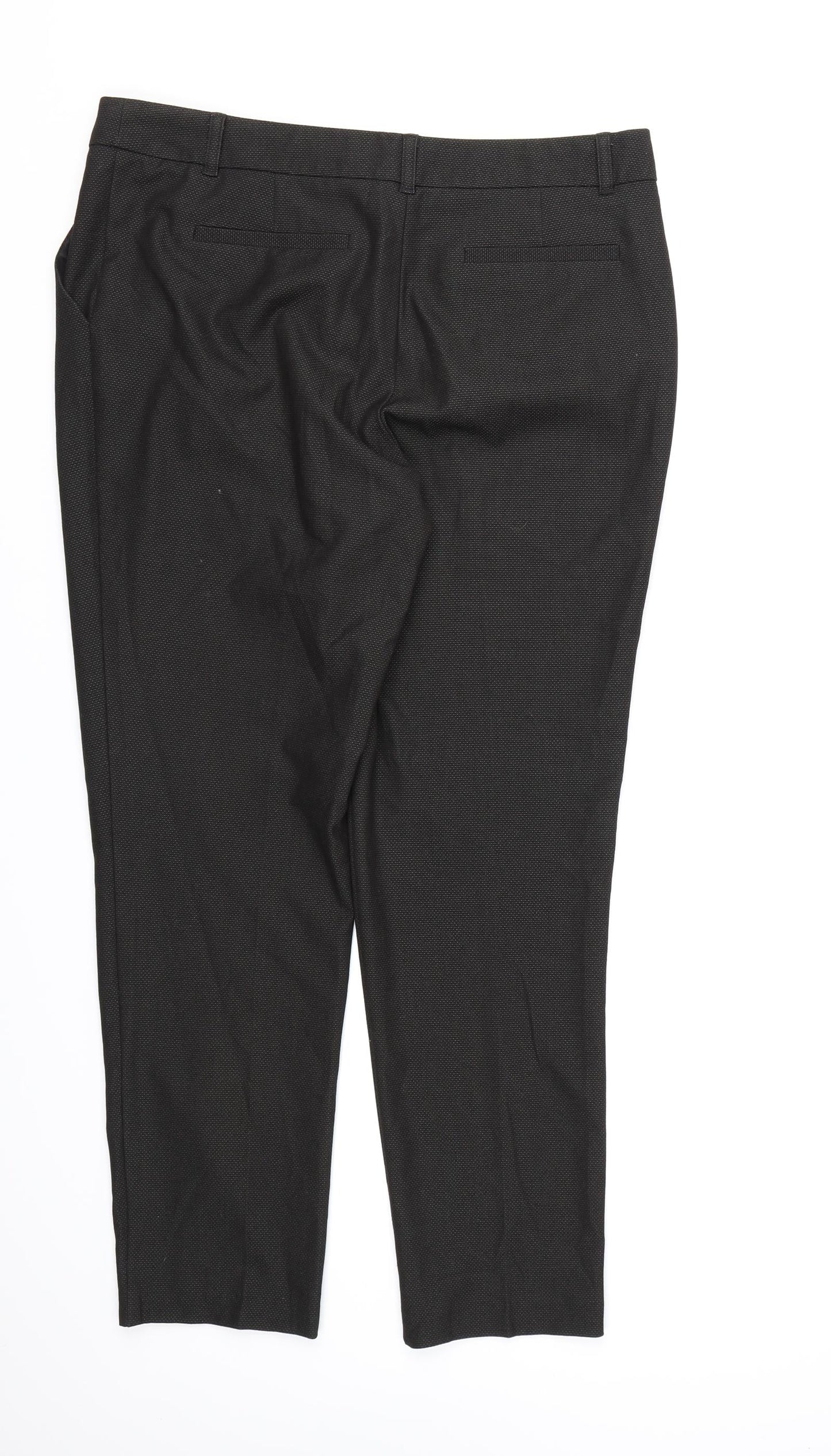 NEXT Womens Black  Rayon Dress Pants Trousers Size 12 L28 in