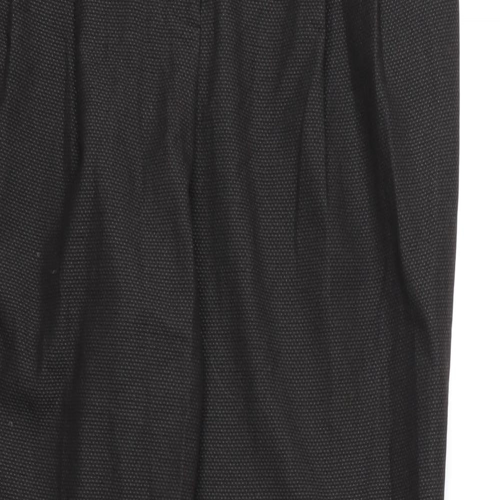 NEXT Womens Black  Rayon Dress Pants Trousers Size 12 L28 in