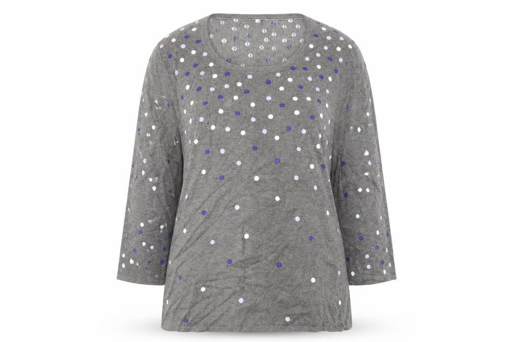 Country Casuals Womens Brown Polka Dot Pullover Jumper Size L