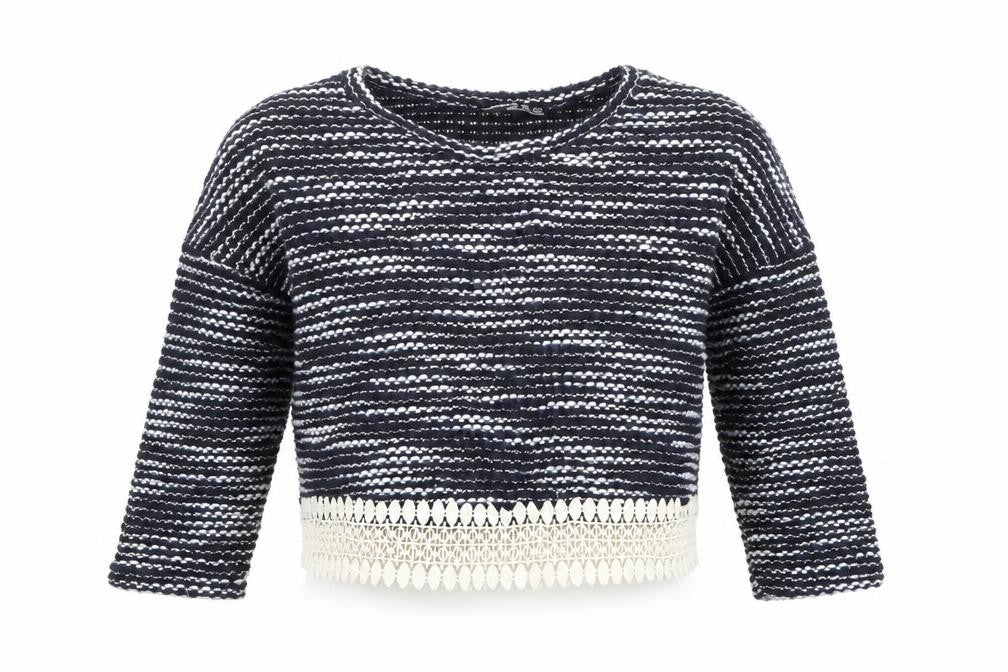 Atmosphere Womens Multicoloured Striped  Pullover Jumper Size 12  - cropped