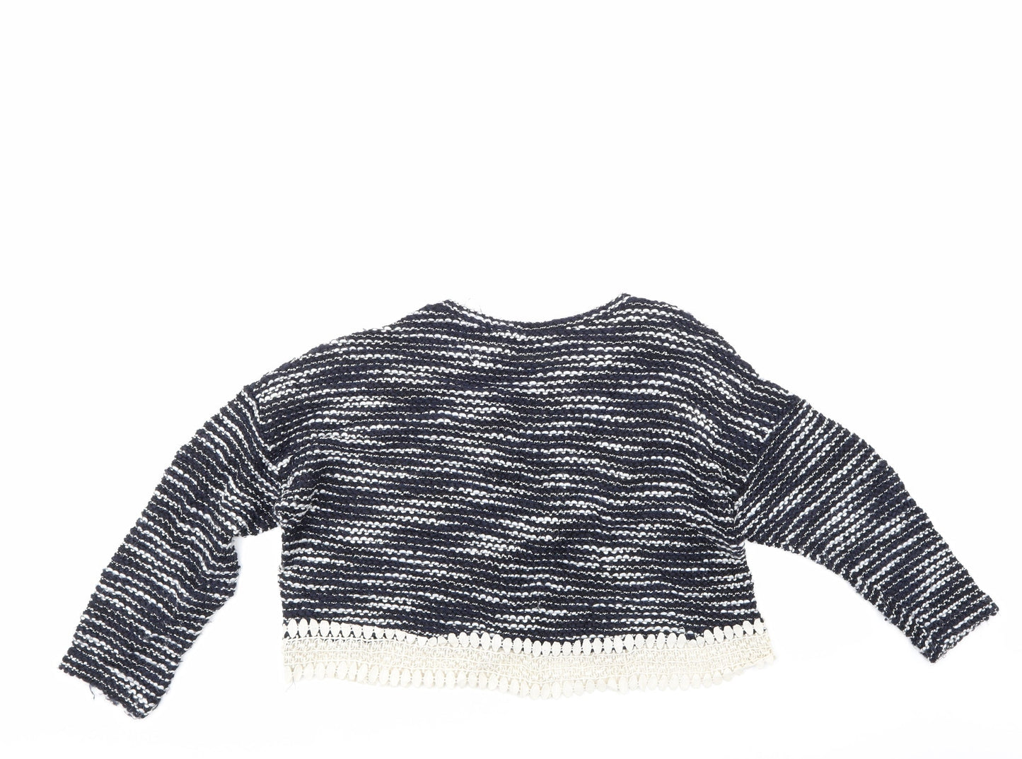 Atmosphere Womens Multicoloured Striped  Pullover Jumper Size 12  - cropped