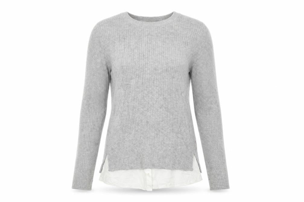 TOP SHOP Womens Grey   Pullover Jumper Size 10
