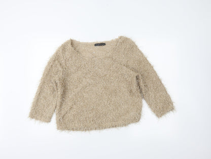 Additional front view of Zuppe women’s brown jumper, size M