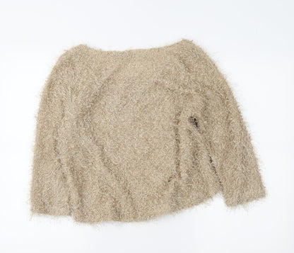 Back view of Zuppe women’s brown jumper, size M
