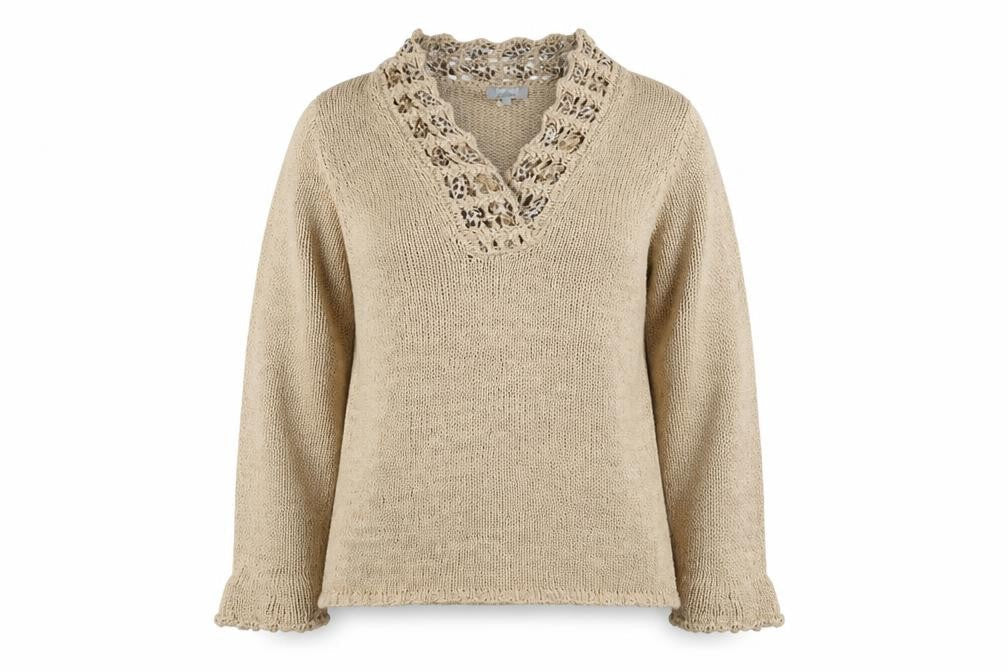 m&s Womens Beige   Pullover Jumper Size L