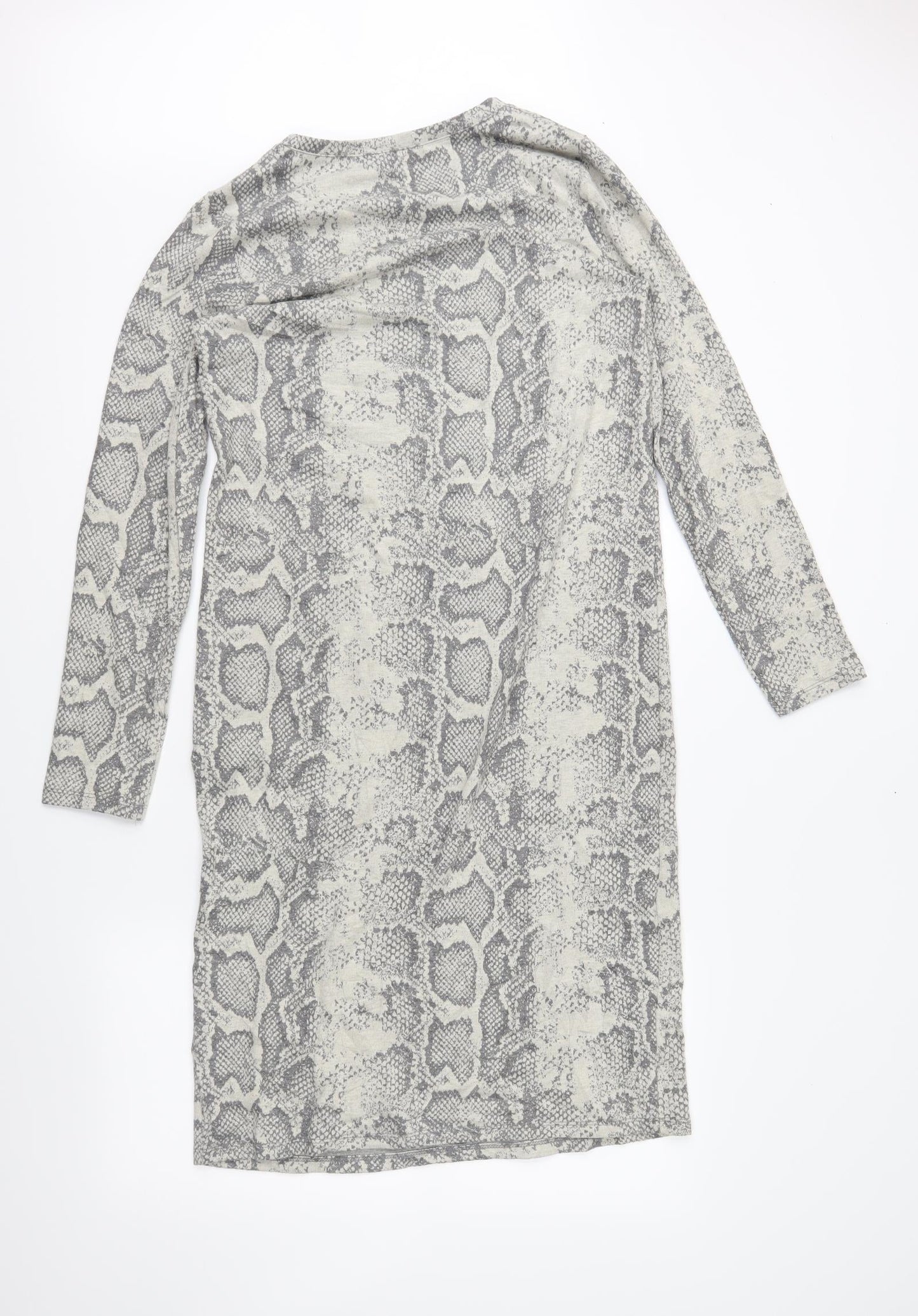M&Co Womens Beige Animal Print  Jumper Dress  Size 12