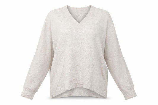 Front view of Tu women’s ivory jumper, size UK 14
