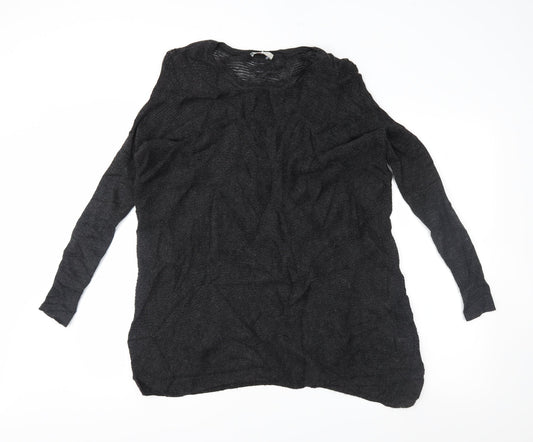 Wrap Womens Black   Pullover Jumper Size 8  - cold shoudler