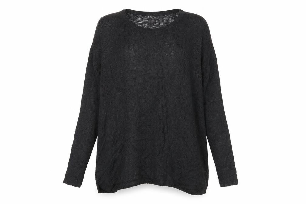 Wrap Womens Black   Pullover Jumper Size 8  - cold shoudler