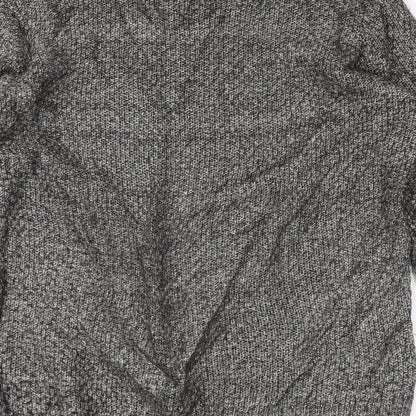 Brand and care label for Cedarwood State women’s grey jumper, size L
