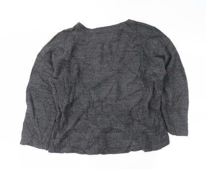Back view of Zara women’s grey jumper, size M