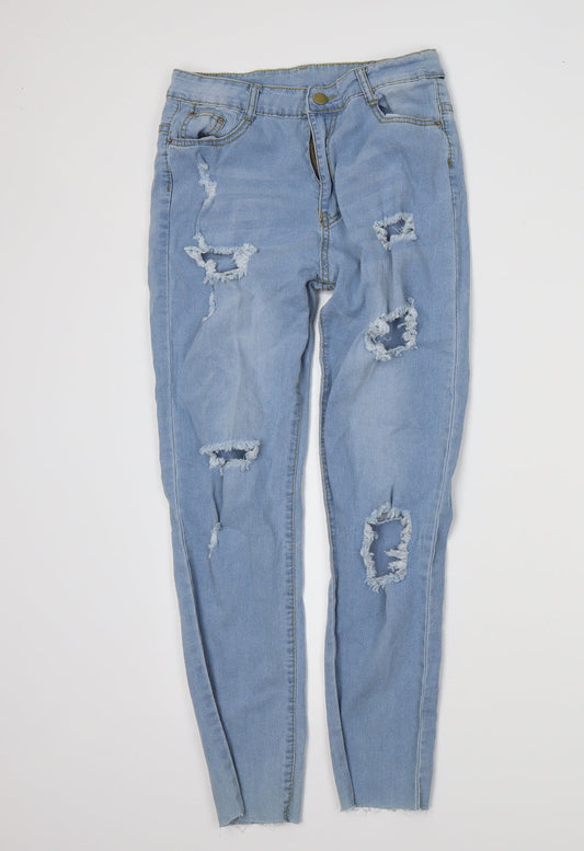 Preworn Womens Blue   Skinny Jeans Size M L27 in