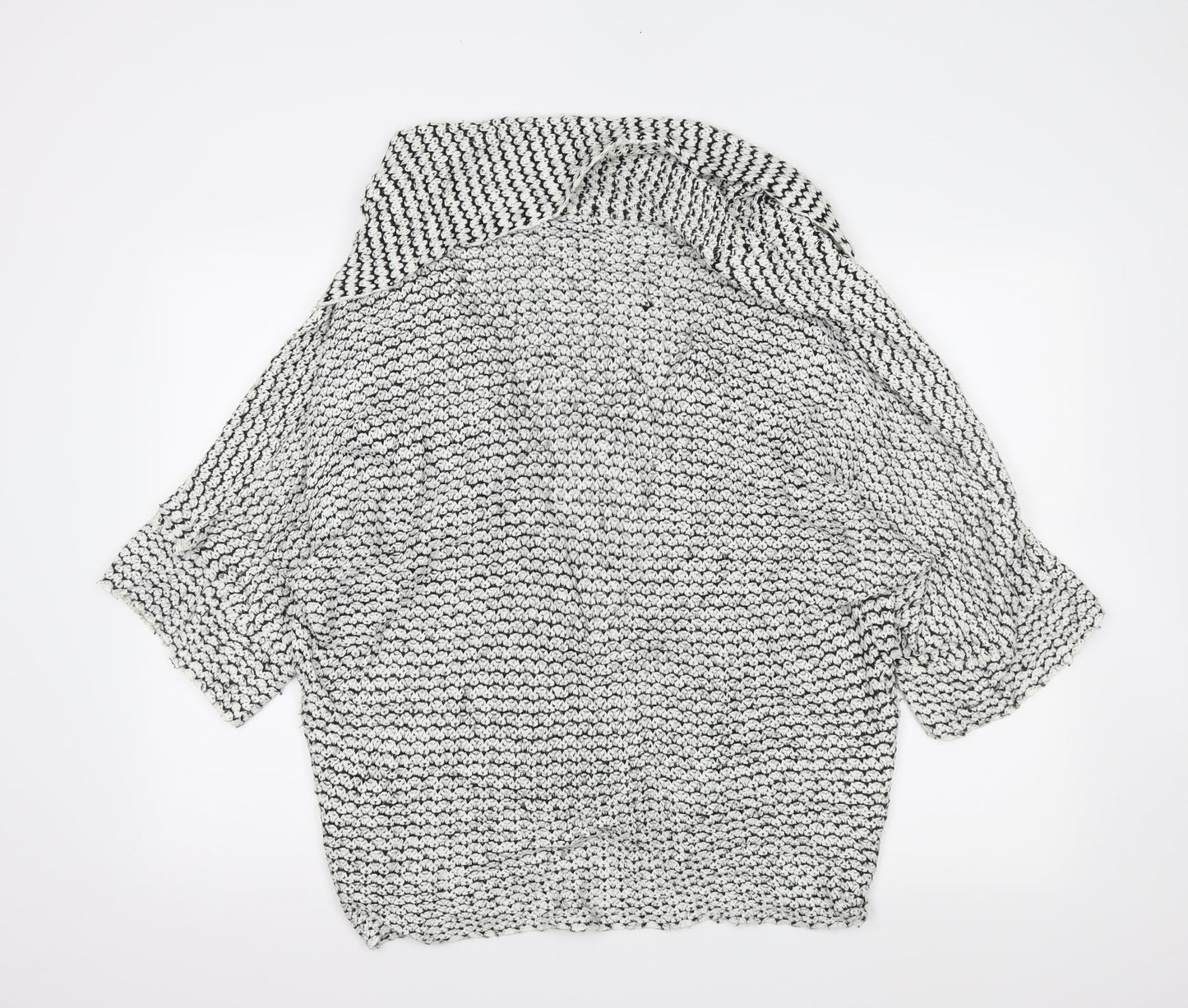 newlook Womens White Striped  Wrap Jumper Size 10